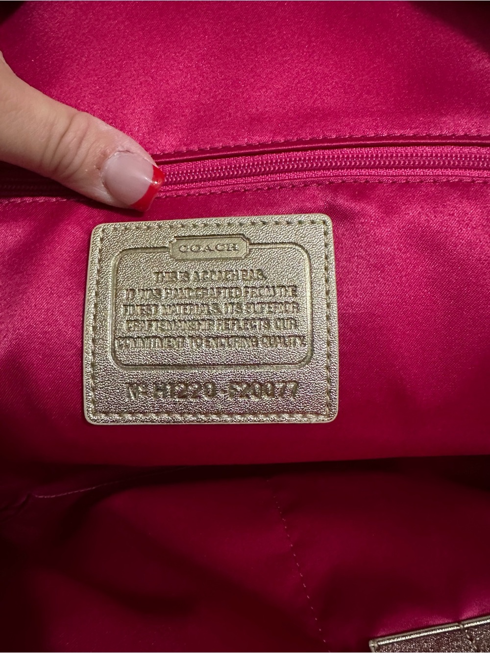 Coach Taupe Signature Backpack with Multicolor Graphic Accents - Picture 5 of 8